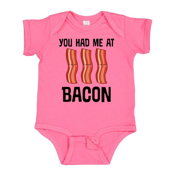 Inktastic You Had Me At Bacon Funny Bacon Lover Gift Boys or Girls Baby Bodysuit