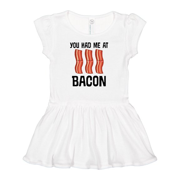 Inktastic You Had Me At Bacon Funny Bacon Lover Gift Girls Baby Dress