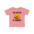 thumbnail image 1 of Inktastic You Had Me At Burger Boys or Girls Baby T-Shirt, 1 of 5