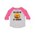 thumbnail image 1 of Inktastic You Had Me at Burger Boys or Girls Toddler T-Shirt, 1 of 5
