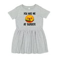 thumbnail image 1 of Inktastic You Had Me at Burger Girls Toddler Dress, 1 of 5