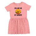 thumbnail image 1 of Inktastic You Had Me at Burger Girls Toddler Dress, 1 of 5