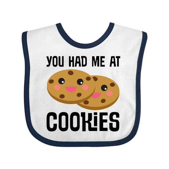 Inktastic You Had Me at Cookies Boys or Girls Baby Bib