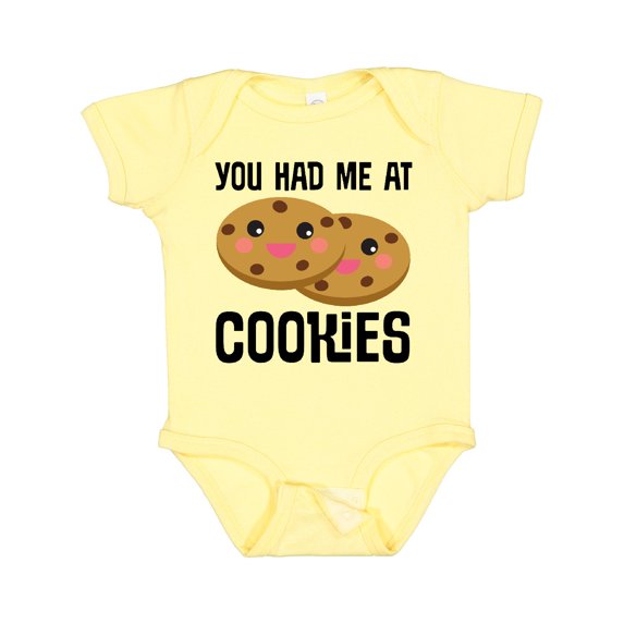 Inktastic You Had Me at Cookies Boys or Girls Baby Bodysuit
