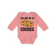 thumbnail image 1 of Inktastic You Had Me at Cookies Boys or Girls Long Sleeve Baby Bodysuit, 1 of 5