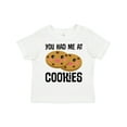 thumbnail image 1 of Inktastic You Had Me at Cookies Boys or Girls Toddler T-Shirt, 1 of 5