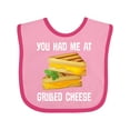 thumbnail image 1 of Inktastic You Had Me at Grilled Cheese Sandwich Boys or Girls Baby Bib, 1 of 4