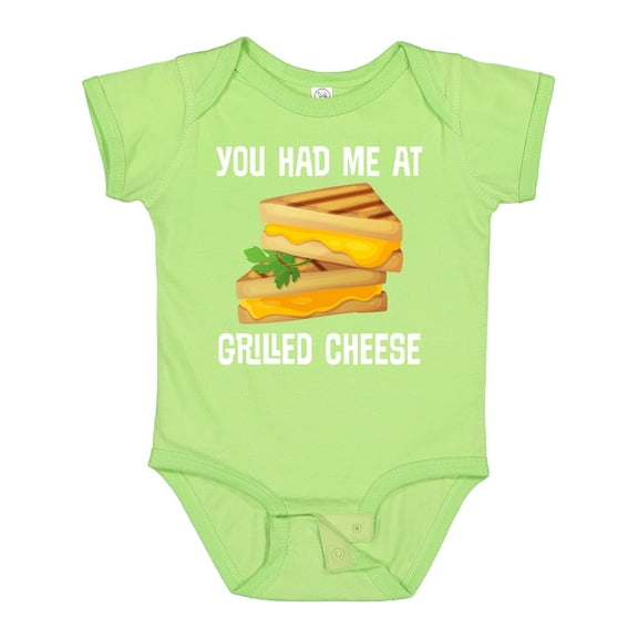 Inktastic You Had Me at Grilled Cheese Sandwich Boys or Girls Baby Bodysuit