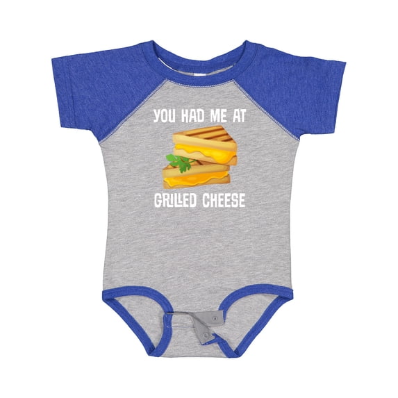 Inktastic You Had Me at Grilled Cheese Sandwich Boys or Girls Baby Bodysuit