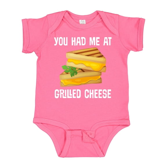 Inktastic You Had Me at Grilled Cheese Sandwich Boys or Girls Baby Bodysuit