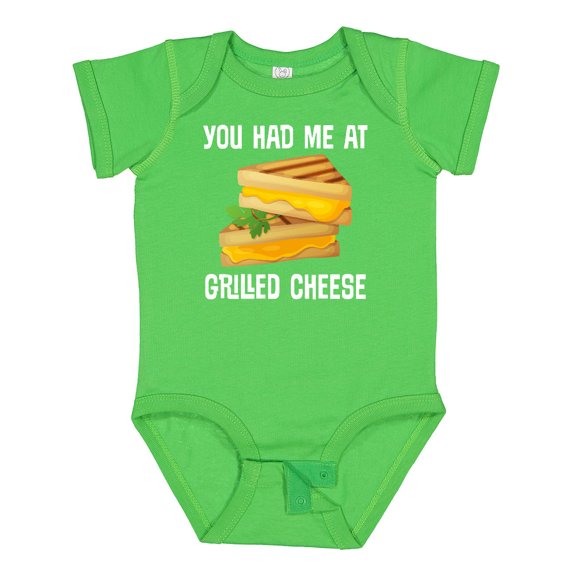 Inktastic You Had Me at Grilled Cheese Sandwich Boys or Girls Baby Bodysuit