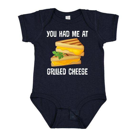 Inktastic You Had Me at Grilled Cheese Sandwich Boys or Girls Baby Bodysuit