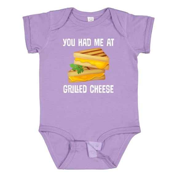 Inktastic You Had Me at Grilled Cheese Sandwich Boys or Girls Baby Bodysuit