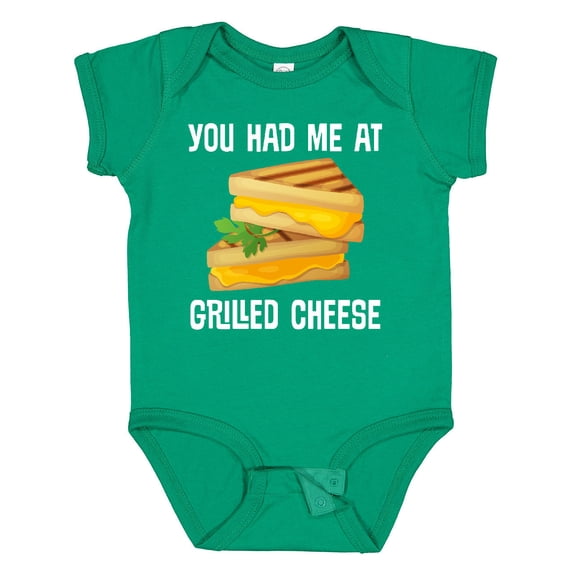 Inktastic You Had Me at Grilled Cheese Sandwich Boys or Girls Baby Bodysuit