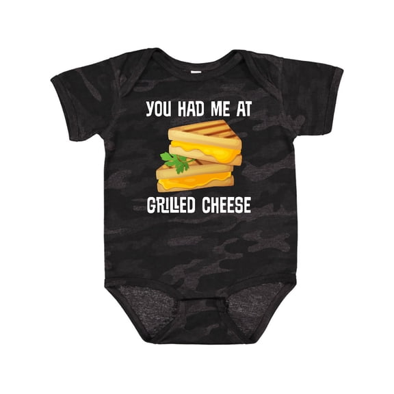 Inktastic You Had Me at Grilled Cheese Sandwich Boys or Girls Baby Bodysuit