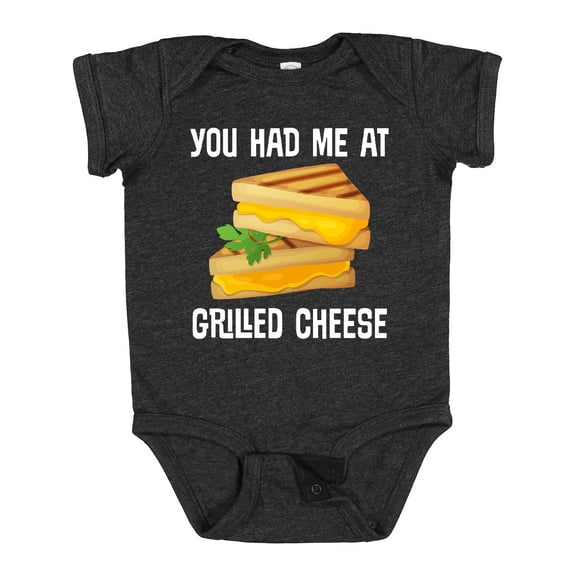 Inktastic You Had Me at Grilled Cheese Sandwich Boys or Girls Baby Bodysuit