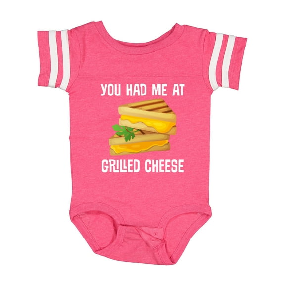 Inktastic You Had Me at Grilled Cheese Sandwich Boys or Girls Baby Bodysuit