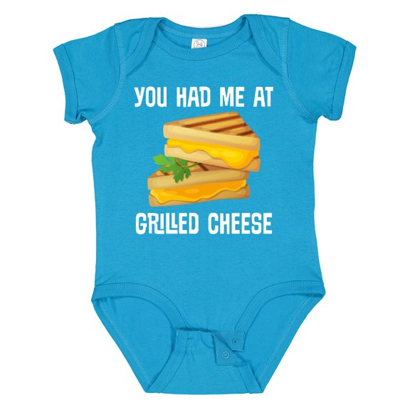 Inktastic You Had Me at Grilled Cheese Sandwich Boys or Girls Baby Bodysuit