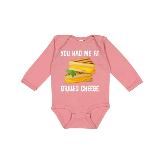 Inktastic You Had Me at Grilled Cheese Sandwich Boys or Girls Long Sleeve Baby Bodysuit