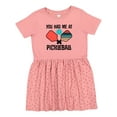thumbnail image 1 of Inktastic You Had Me at Pickleball Girls Toddler Dress, 1 of 5