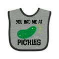 thumbnail image 1 of Inktastic You Had Me at Pickles Boys or Girls Baby Bib, 1 of 4