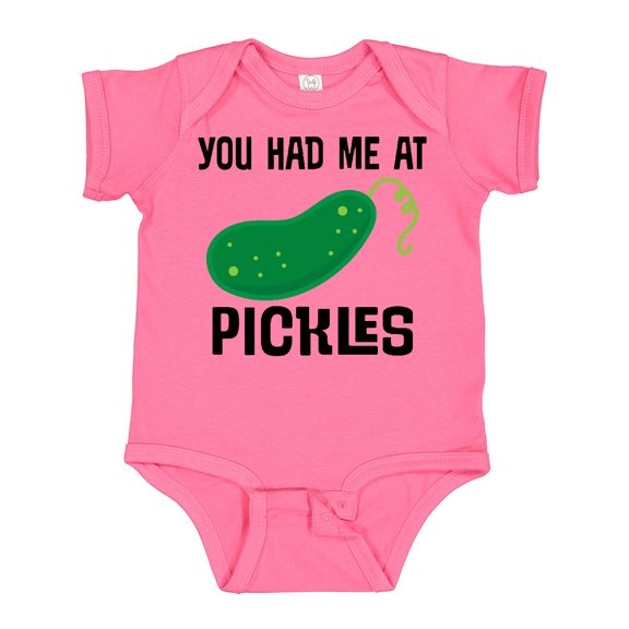 Inktastic You Had Me at Pickles Boys or Girls Baby Bodysuit