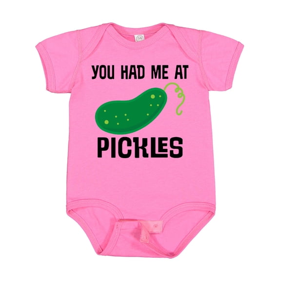 Inktastic You Had Me at Pickles Boys or Girls Baby Bodysuit