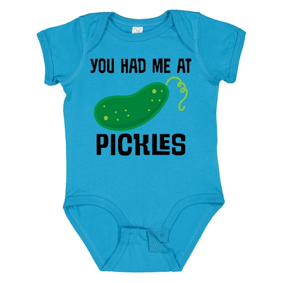 Inktastic You Had Me at Pickles Boys or Girls Baby Bodysuit