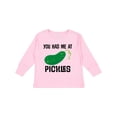 thumbnail image 1 of Inktastic You Had Me at Pickles Boys or Girls Long Sleeve Toddler T-Shirt, 1 of 5