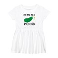 thumbnail image 1 of Inktastic You Had Me at Pickles Girls Baby Dress, 1 of 5