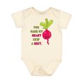 thumbnail image 1 of Inktastic You Make My Heart Skip a Beet Boys or Girls Baby Bodysuit, 1 of 5