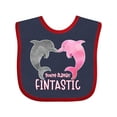 thumbnail image 1 of Inktastic You're Flippin' Fintastic Dolphins Boys or Girls Baby Bib, 1 of 4