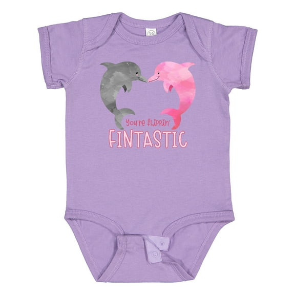 Inktastic You're Flippin' Fintastic Dolphins Boys or Girls Baby Bodysuit
