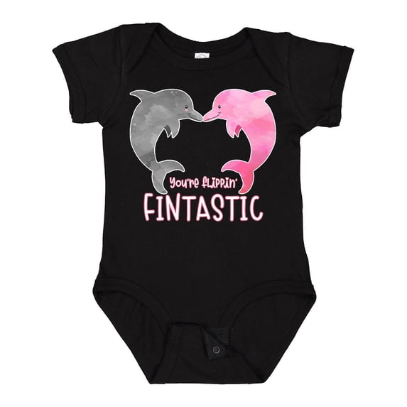 Inktastic You're Flippin' Fintastic Dolphins Boys or Girls Baby Bodysuit