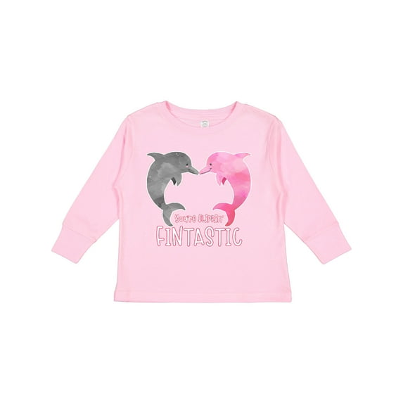 Inktastic You're Flippin' Fintastic Dolphins Boys or Girls Long Sleeve Toddler T-Shirt