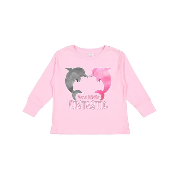 Inktastic You're Flippin' Fintastic Dolphins Boys or Girls Long Sleeve Toddler T-Shirt