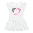 thumbnail image 1 of Inktastic You're Flippin' Fintastic Dolphins Girls Baby Dress, 1 of 5