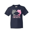 thumbnail image 1 of Inktastic You're Flippin' Fintastic Dolphins Youth T-Shirt, 1 of 5
