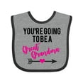 thumbnail image 1 of Inktastic You're Going to Be a Great Grandma Boys or Girls Baby Bib, 1 of 4