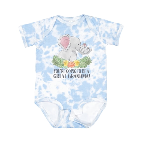 Inktastic You're Going to Be a Great Grandma Elephants with Flowers Boys or Girls Baby Bodysuit