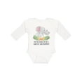 thumbnail image 1 of Inktastic You're Going to Be a Great Grandma Elephants with Flowers Boys or Girls Long Sleeve Baby Bodysuit, 1 of 5