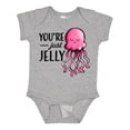 thumbnail image 1 of Inktastic You're Just Jelly with Pink Jellyfish Boys or Girls Baby Bodysuit, 1 of 5