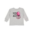 thumbnail image 1 of Inktastic You're Just Jelly with Pink Jellyfish Boys or Girls Long Sleeve Toddler T-Shirt, 1 of 5