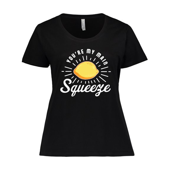 Inktastic You're My Main Squeeze with Lemon Women's Plus Size T-Shirt