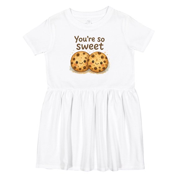 Inktastic You're So Sweet Cute Cookie Art Girls Toddler Dress