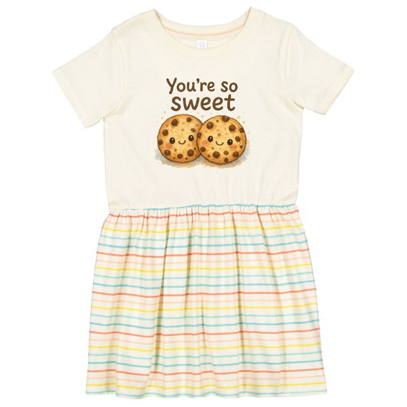 Inktastic You're So Sweet Cute Cookie Art Girls Toddler Dress