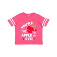 thumbnail image 1 of Inktastic Youre The Apple of My Eye Valentine Pun with Cute Apple Boys or Girls Toddler T-Shirt, 1 of 5
