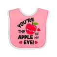 thumbnail image 1 of Inktastic Youre the Apple of My Eye Valentine Pun with Cute Apple Boys or Girls Baby Bib, 1 of 4