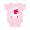 thumbnail image 1 of Inktastic Youre the Apple of My Eye Valentine Pun with Cute Apple Boys or Girls Baby Bodysuit, 1 of 5