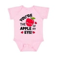 thumbnail image 1 of Inktastic Youre the Apple of My Eye Valentine Pun with Cute Apple Boys or Girls Baby Bodysuit, 1 of 5
